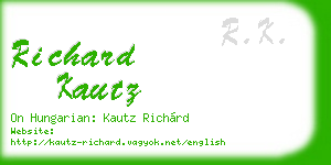 richard kautz business card