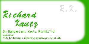 richard kautz business card